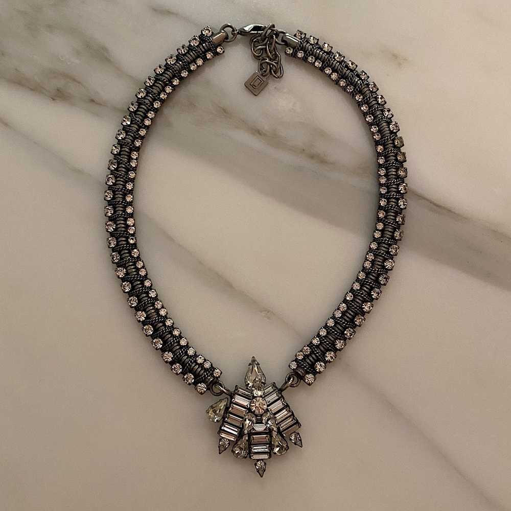 DANNIJO Crystal Collar Pendant Necklace